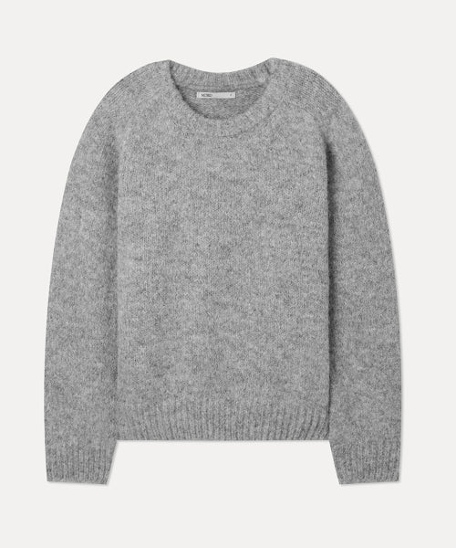 MIXXO MIXXO Hairy Loose Fit Round Neck Pullover C