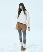 MIXXO MIXXO Hairy Loose Fit Round Neck Pullover C