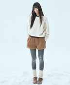MIXXO MIXXO Hairy Loose Fit Round Neck Pullover C