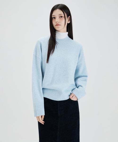 MIXXO MIXXO Knitwear Round Neck Loose Fit Pullover C