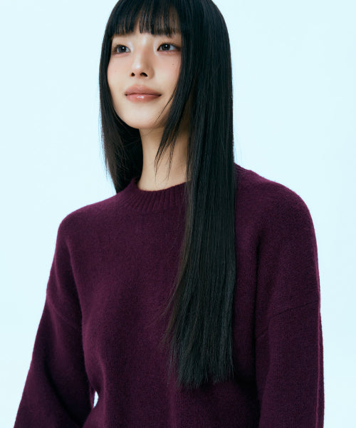MIXXO MIXXO Knitwear Round Neck Loose Fit Pullover C