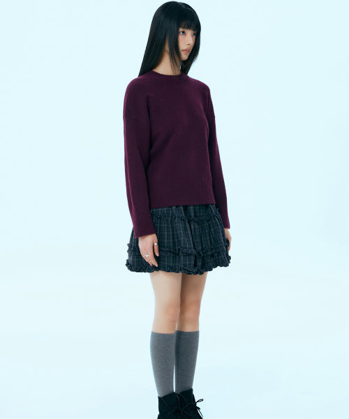 MIXXO MIXXO Knitwear Round Neck Loose Fit Pullover C