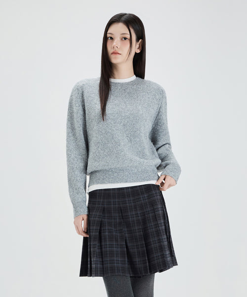 MIXXO MIXXO Knitwear Round Neck Pullover (C, S)