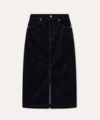 MIXXO MIXXO Velvet Denim Long Skirt