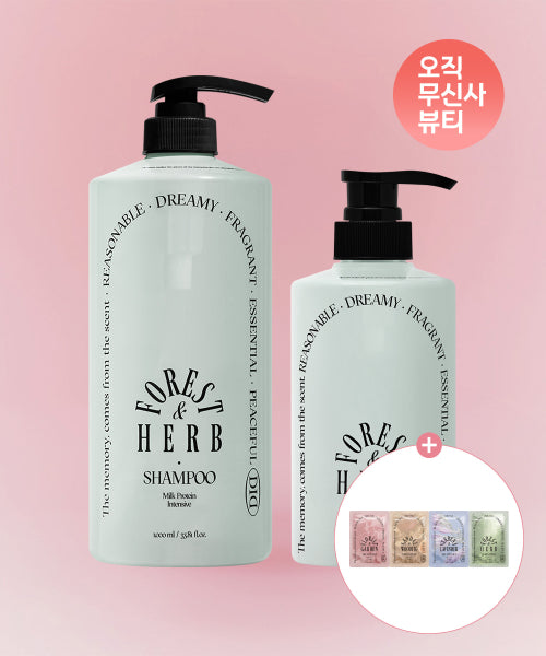 ODID [1,500ml] Milk Protein Intensive Shampoo 4 types 1000ml+500ml+(Free) 4 types of shampoo sachet