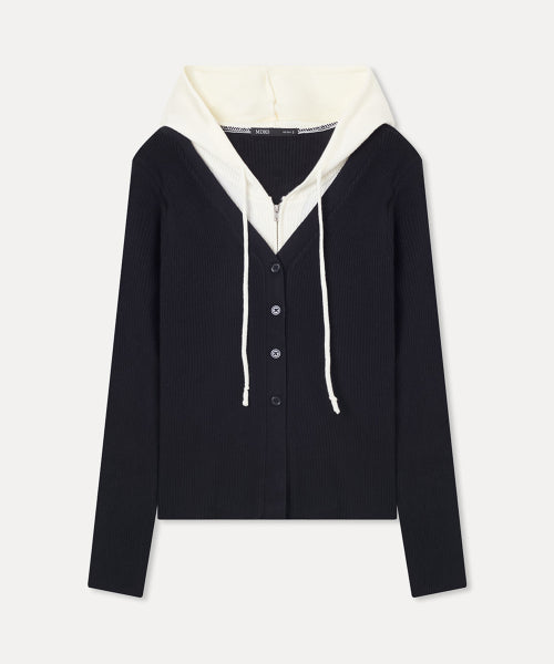 MIXXO MIXXO Hoodie Layered Cardigan C