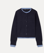 MIXXO MIXXO Color Combination Layered Button Pullover (C)