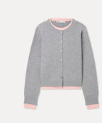 MIXXO MIXXO Color Combination Layered Button Pullover (C)
