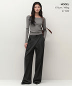 MUSINSA STANDARD WOMAN MUSINSA STANDARD WOMAN Slacks Gray
