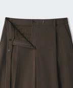 MUSINSA STANDARD WOMAN MUSINSA STANDARD WOMAN Slacks Waist Strap Wide [Khaki Brown]