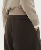 MUSINSA STANDARD WOMAN MUSINSA STANDARD WOMAN Slacks Waist Strap Wide [Khaki Brown]