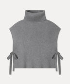 MIXXO MIXXO High Neck Cape Vest Women