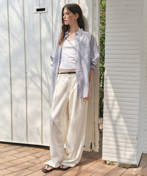 MUSINSA STANDARD WOMAN MUSINSA STANDARD WOMAN Denim Extra Wide Pants (Cream)