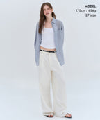 MUSINSA STANDARD WOMAN MUSINSA STANDARD WOMAN Denim Extra Wide Pants (Cream)