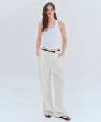 MUSINSA STANDARD WOMAN MUSINSA STANDARD WOMAN Denim Extra Wide Pants (Cream)