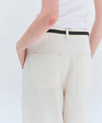 MUSINSA STANDARD WOMAN MUSINSA STANDARD WOMAN Denim Extra Wide Pants (Cream)
