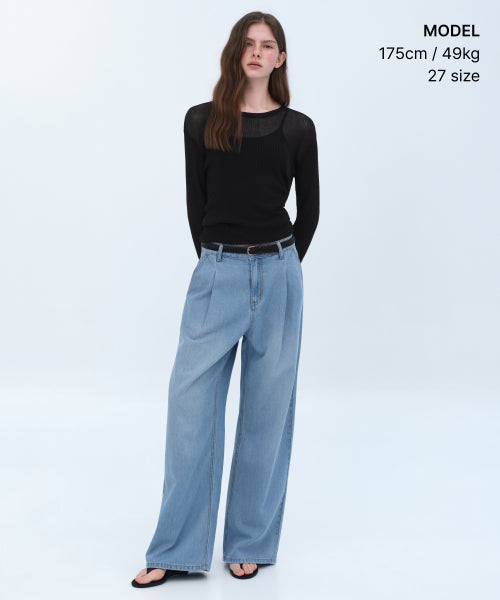 MUSINSA STANDARD WOMAN MUSINSA STANDARD WOMAN Women's Denim Pants Extra Wide