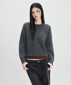 MIXXO MIXXO Knitwear Boat Neck Thick Pullover