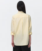 MUSINSA STANDARD WOMAN MUSINSA STANDARD WOMAN Relaxed Oxford Shirt Lemon Cream