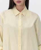 MUSINSA STANDARD WOMAN MUSINSA STANDARD WOMAN Relaxed Oxford Shirt Lemon Cream