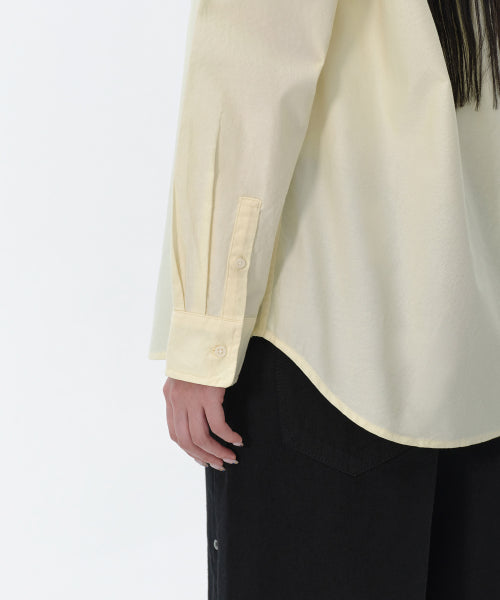 MUSINSA STANDARD WOMAN MUSINSA STANDARD WOMAN Relaxed Oxford Shirt Lemon Cream