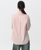 MUSINSA STANDARD WOMAN MUSINSA STANDARD WOMAN Relaxed Oxford Shirt [Rose Water]