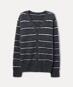MIXXO MIXXO Hairy Striped Cardigan Women S