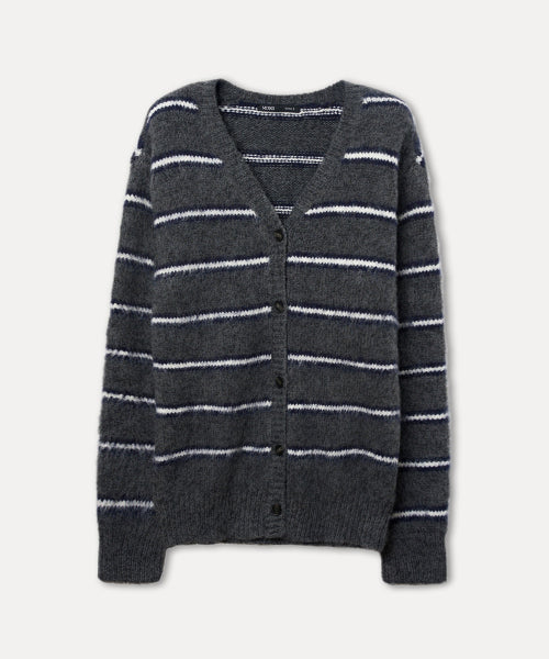 MIXXO MIXXO Hairy Striped Cardigan Women S