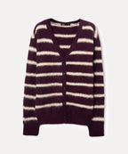 MIXXO MIXXO Hairy Striped Cardigan Women S