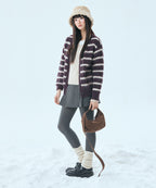 MIXXO MIXXO Hairy Striped Cardigan Women S