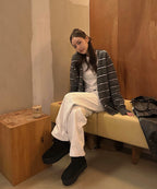 MIXXO MIXXO Hairy Striped Cardigan Women S