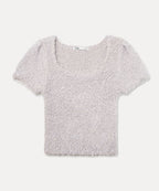 MIXXO MIXXO Knitwear Square Neck Short Sleeve Pullover