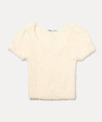 MIXXO MIXXO Knitwear Square Neck Short Sleeve Pullover