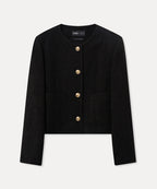 MIXXO MIXXO Wool Blend Round Jacket - Size C