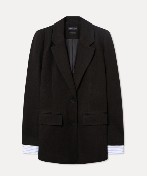 MIXXO MIXXO Wool Blend Tailored Jacket