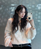 MIXXO MIXXO V-neck loose fit pullover S