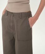 MUSINSA STANDARD WOMAN MUSINSA STANDARD WOMAN Women's Wide Fertig Pants [Taupe]