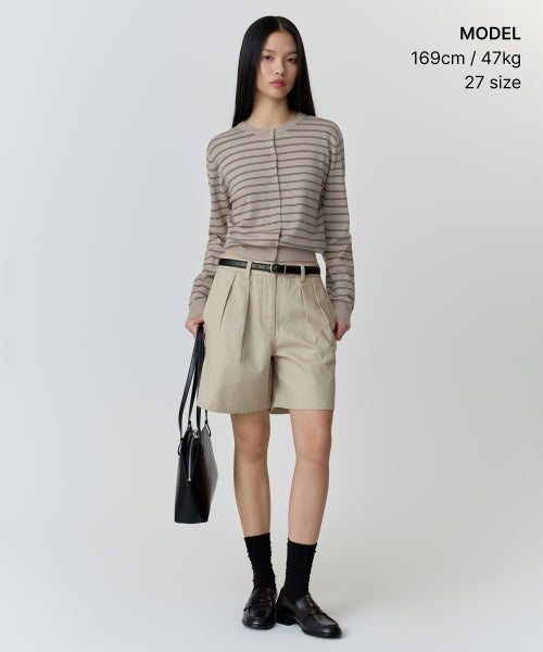 MUSINSA STANDARD WOMAN MUSINSA STANDARD WOMAN Women's Chino Shorts Light Beige