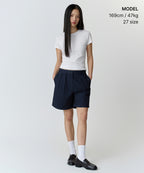 MUSINSA STANDARD WOMAN MUSINSA STANDARD WOMAN Women's Chino Shorts Navy