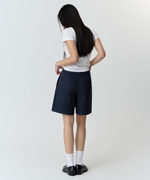 MUSINSA STANDARD WOMAN MUSINSA STANDARD WOMAN Women's Chino Shorts Navy