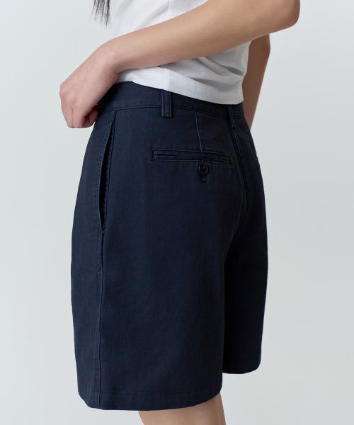 MUSINSA STANDARD WOMAN MUSINSA STANDARD WOMAN Women's Chino Shorts Navy