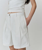MUSINSA STANDARD WOMAN MUSINSA STANDARD WOMAN Women's Chino Shorts [White]