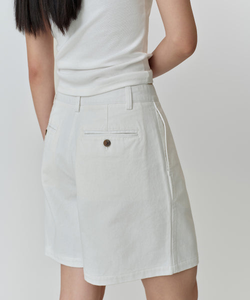 MUSINSA STANDARD WOMAN MUSINSA STANDARD WOMAN Women's Chino Shorts [White]