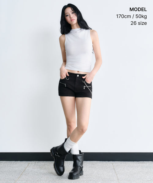 MUSINSA STANDARD WOMAN MUSINSA STANDARD WOMAN Women’s Micro Shorts Black