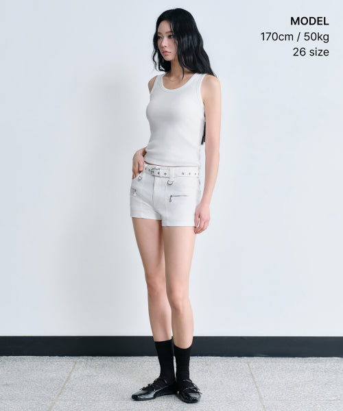 MUSINSA STANDARD WOMAN MUSINSA STANDARD WOMAN Women’s Micro Shorts White