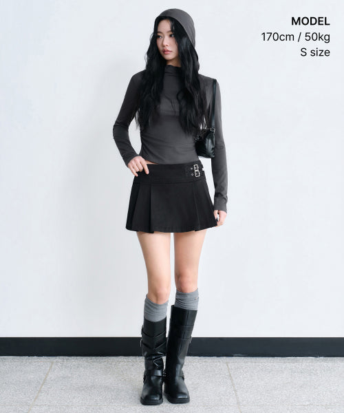 MUSINSA STANDARD WOMAN Korean pleated mini skirt