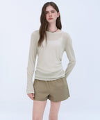 MUSINSA STANDARD WOMAN MUSINSA STANDARD WOMAN Cotton Banding Shorts Beige