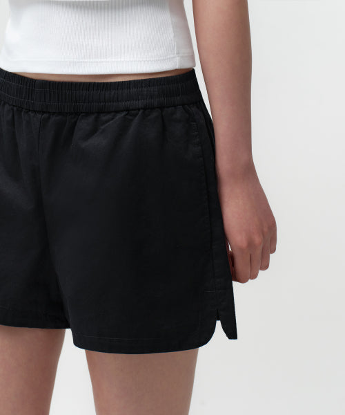 MUSINSA STANDARD WOMAN MUSINSA STANDARD WOMAN Women's Cotton Banding Shorts [Black]