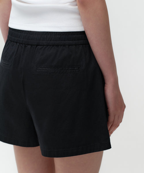 MUSINSA STANDARD WOMAN MUSINSA STANDARD WOMAN Women's Cotton Banding Shorts [Black]