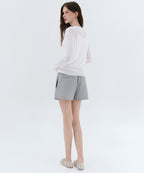 MUSINSA STANDARD WOMAN MUSINSA STANDARD WOMAN Cotton Banding Shorts Light Gray